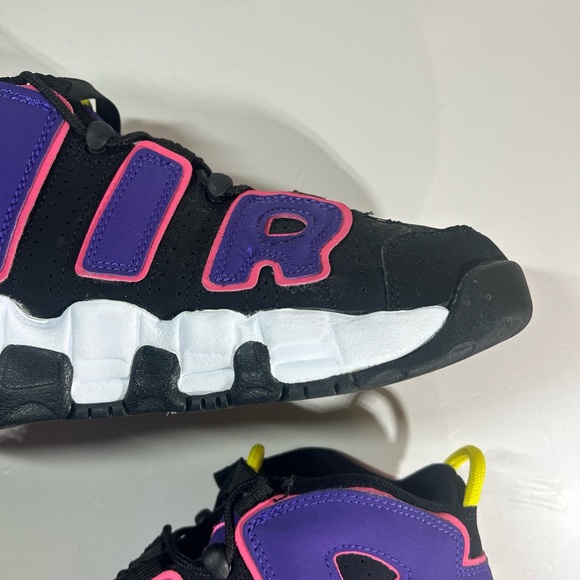 Nike Air More Uptempo 96 Sneakers Black Court Purple DZ5278-001 GS 7Y Women 8.5 - Picture 5 of 12
